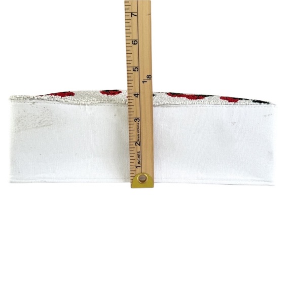 NWT Sol Mer Beaded Strawberry Crossbody Bamboo Handle Bag - Picture 8 of 10